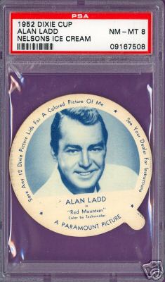 1952 Dixie Cup Nelson Ice Cream - ALAN LADD Non-Sport cards value