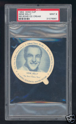1952  Dixie Cup GRADED Nelsons Ice Cream - GENE KELLY Baseball cards value