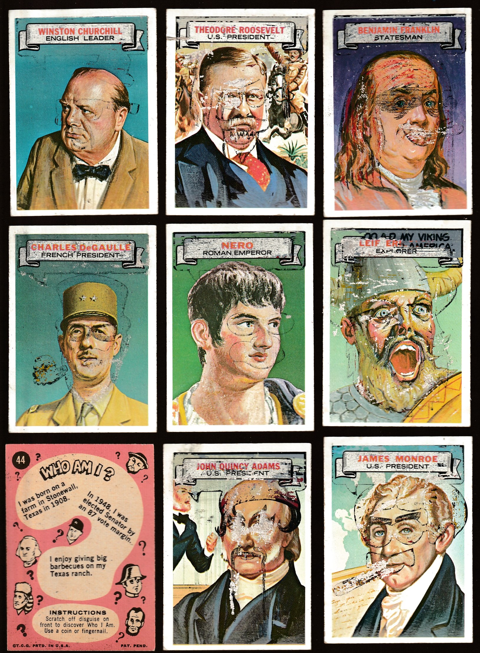 1967 Topps WHO AM I?  - Lot of (12) n cards value