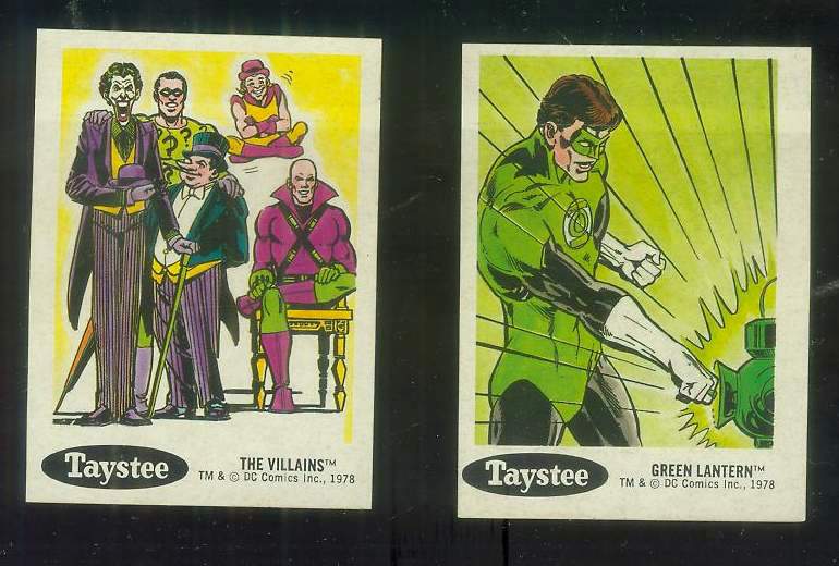 1978 Taystee Super Heroes #29 The Villains n cards value