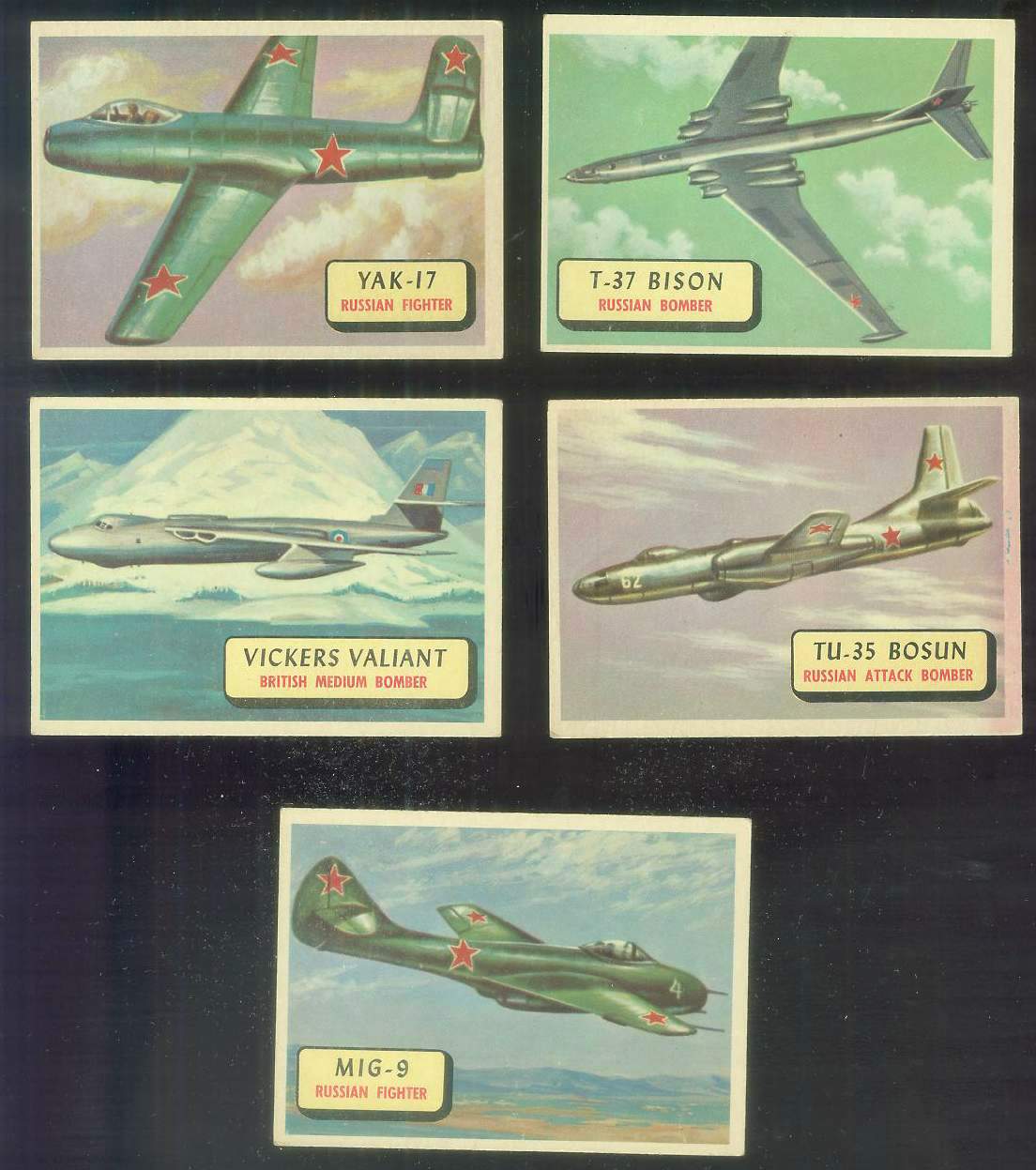 1957 Topps Planes Blue Backs #119 T-35 Bosun Non-Sport cards value