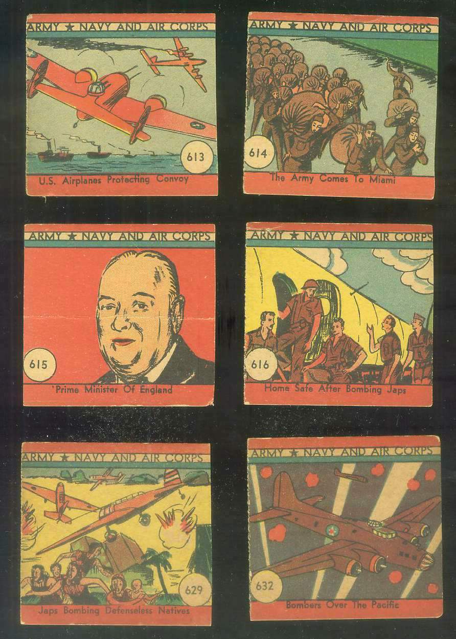 1942 Army Navy and Air Corps #616 Home Safe After Bombing Japs Non-Sport cards value