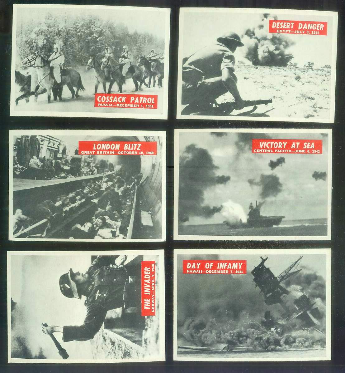 1965 Philadelphia WAR BULLETIN #.8 'Cossack Patrol' n cards value