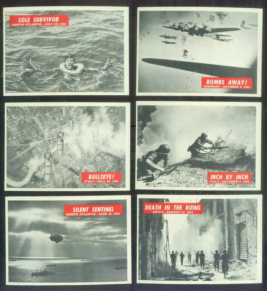 1965 Philadelphia WAR BULLETIN #25 'Death In The Ruins' n cards value