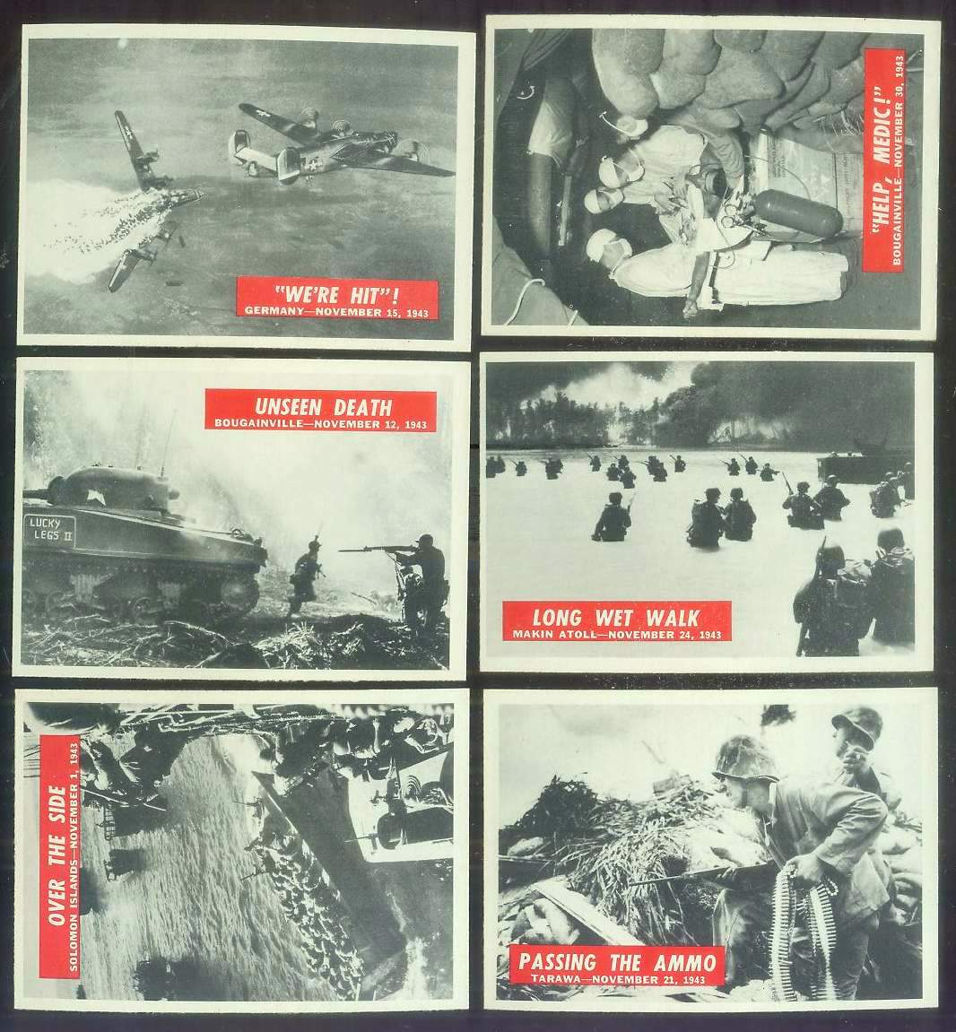1965 Philadelphia WAR BULLETIN #30 'Were Hit' n cards value