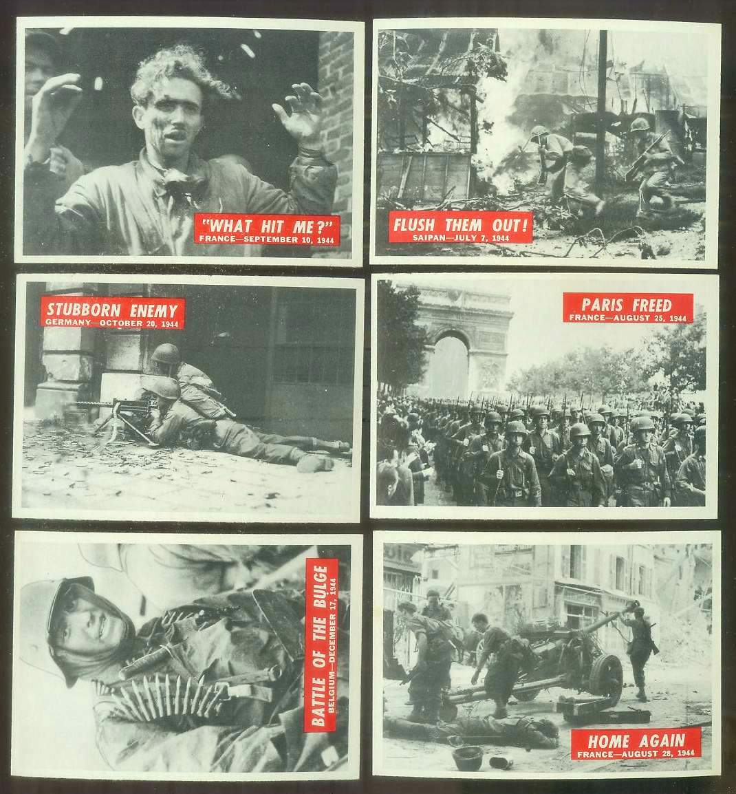 1965 Philadelphia WAR BULLETIN #50 'Paris Freed' n cards value