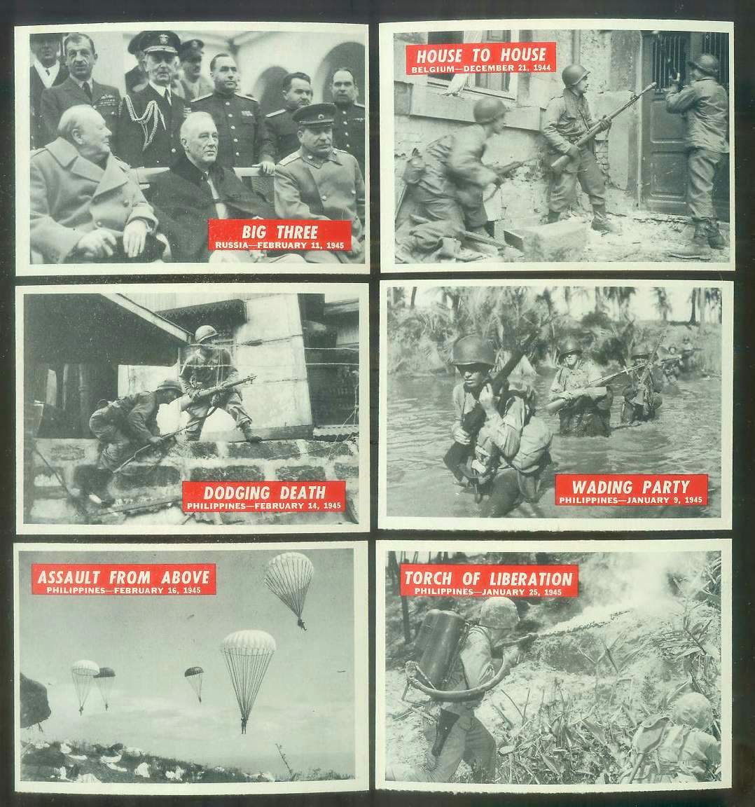 1965 Philadelphia WAR BULLETIN #59 'Big Three' n cards value