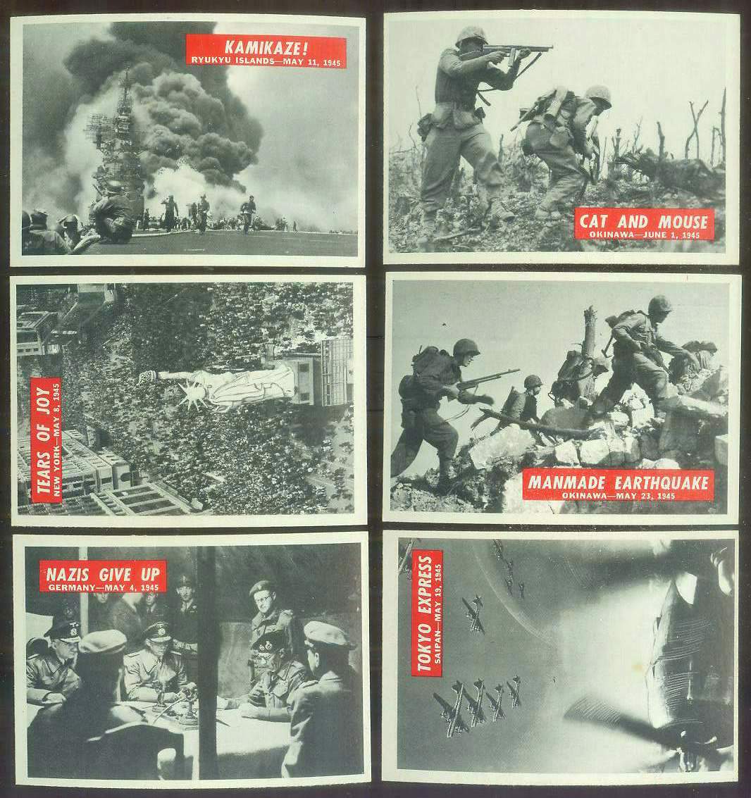 1965 Philadelphia WAR BULLETIN #76 'Nazis Give Up' n cards value