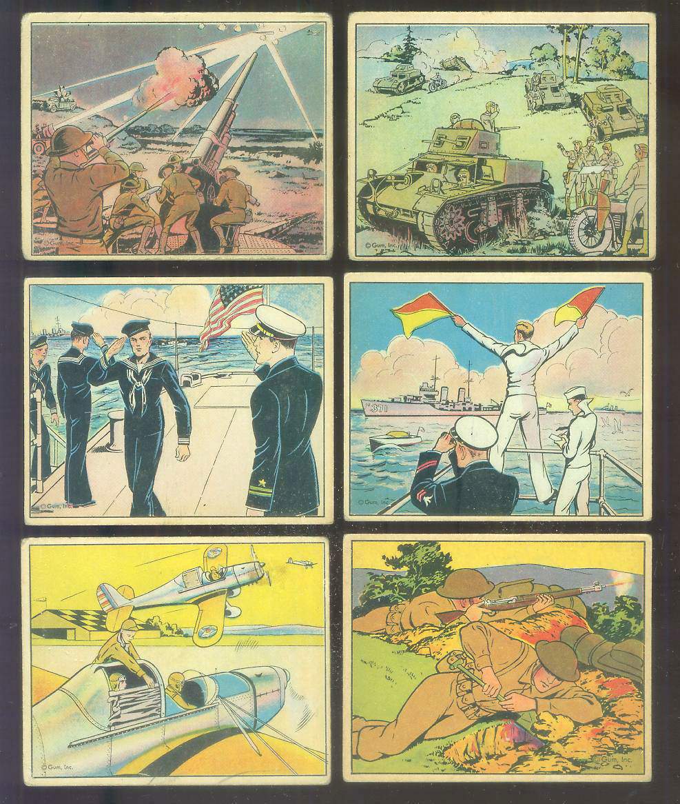 1941 Gum Inc. UNCLE SAM's #.9 'Soldier - Anti-Aircraft Crew' Non-Sport cards value