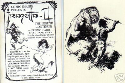  1993 Comic Images FRAZETTA II - COMPLETE SET (90 cards) + Wrapper Non-Sport cards value