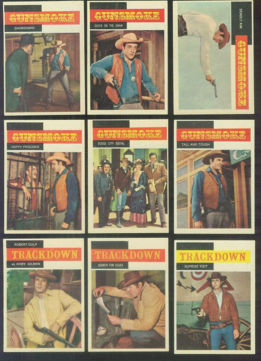 1958 Topps TV Westerns #16 TRACKDOWN 'Robert Culp as Hoby Gilman' n cards value