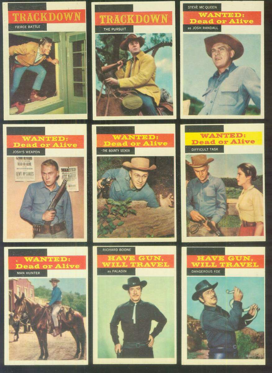 1958 Topps TV Westerns #24 WANTED: DEAD OR ALIVE 'Difficult Task' n cards value