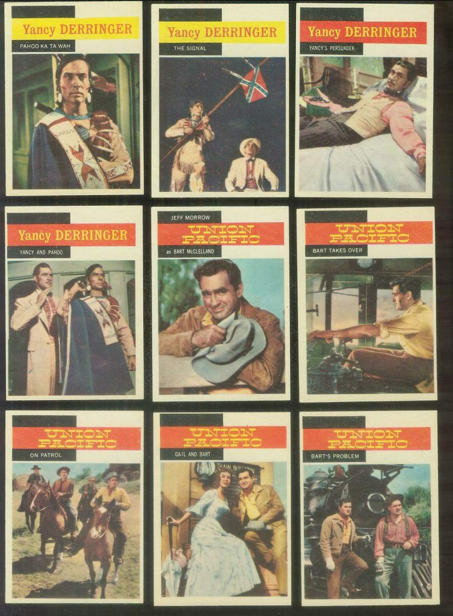 1958 Topps TV Westerns #43 UNION PACIFIC 'On Patrol' n cards value