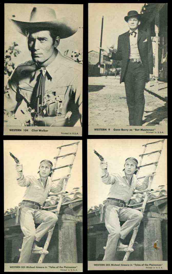 1960's WESTERN Exhibit Postcards #305 Michael Ansara 'Tales...Plainsman' Non-Sport cards value