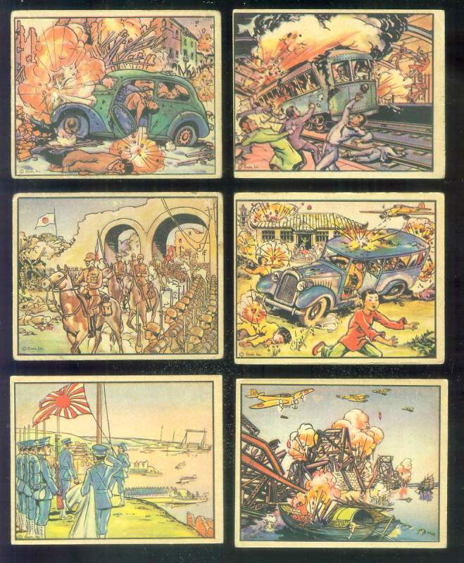 1938 Horrors of War #.81 Japanese Airmen Bombard Schools in Canton Non-Sport cards value