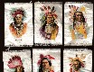 1910's Tobacco Silk INDIAN CHIEFS - Lot of (8) different