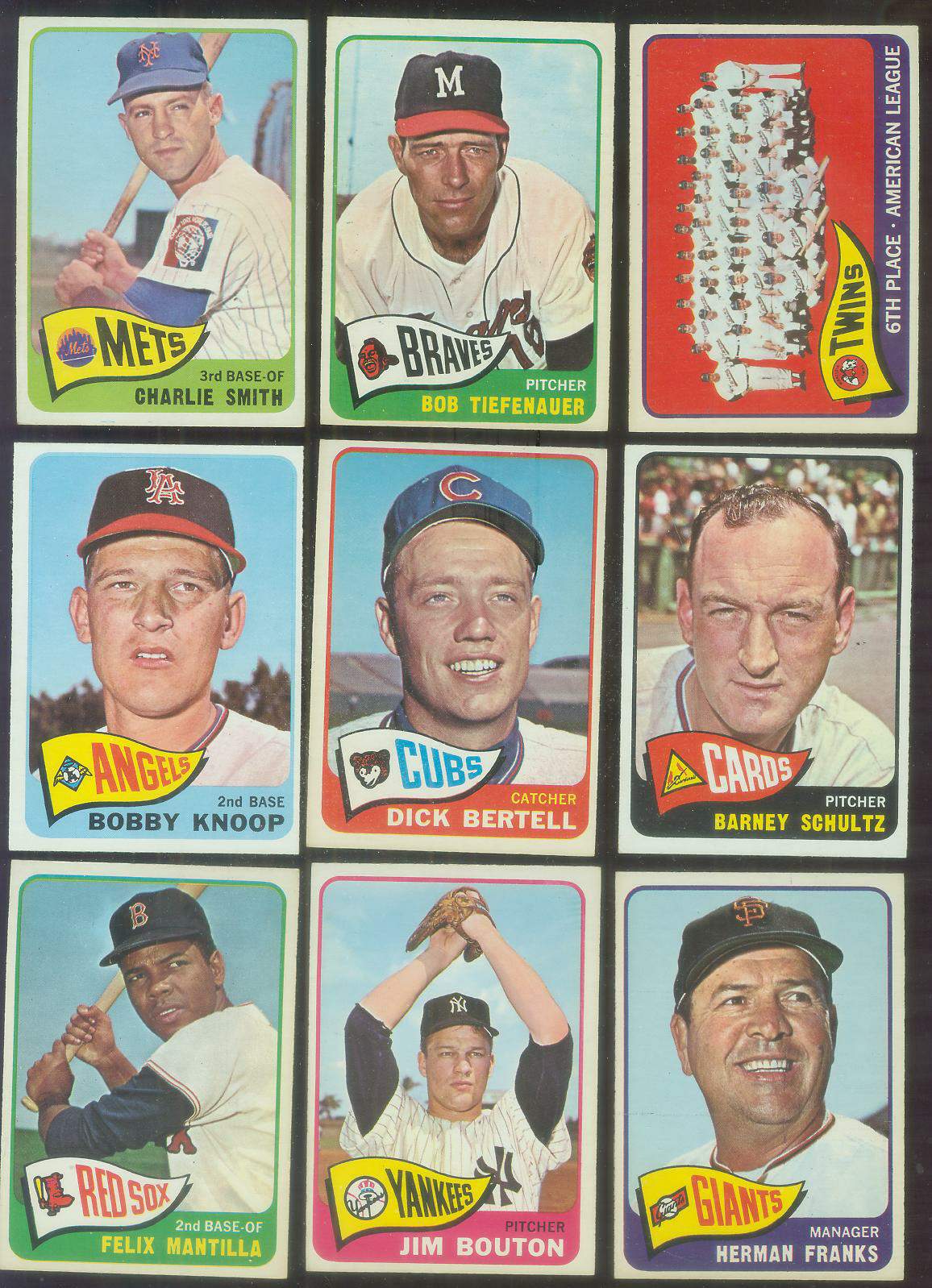1965 O-Pee-Chee/OPC # 23 Bob Tiefenauer (Braves) Baseball cards value