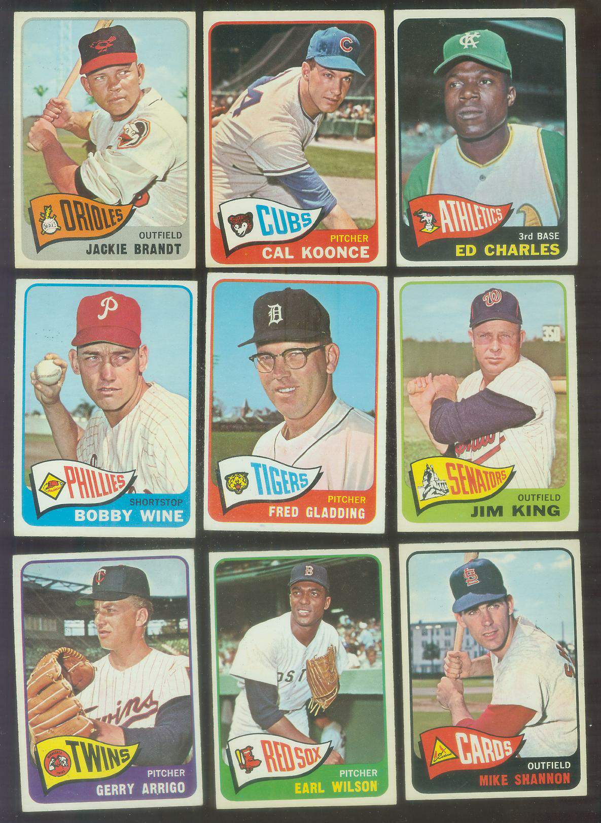 1965 O-Pee-Chee/OPC # 33 Jackie Brandt (Orioles) Baseball cards value