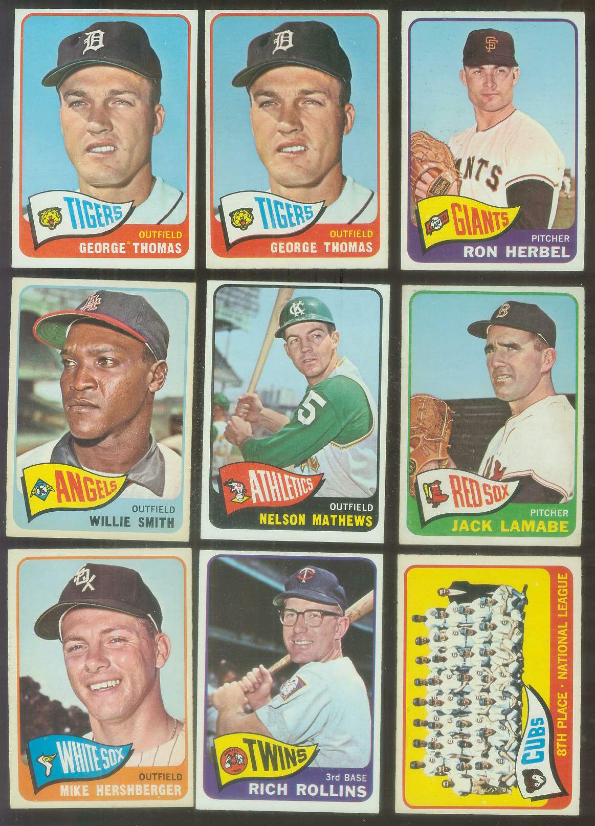 1965 O-Pee-Chee/OPC # 83 George Thomas (Tigers) Baseball cards value