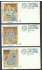  9th Annual NATIONAL Convention LOT of (3) diff. - 1988 'Z' Silk Cachets