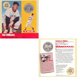  Jimmie Foxx - 1990 500 Club PURE SILVER Coin Baseball cards value