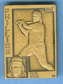 1984 Topps #.9 Pete Rose - BRONZE GALLERY OF CHAMPIONS Baseball cards value