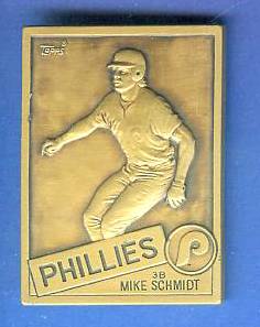 1985 Topps #10 Mike Schmidt - BRONZE GALLERY OF CHAMPIONS Baseball cards value