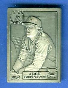   1987 Topps Jose Canseco ROOKIE - PEWTER BONUS Baseball cards value