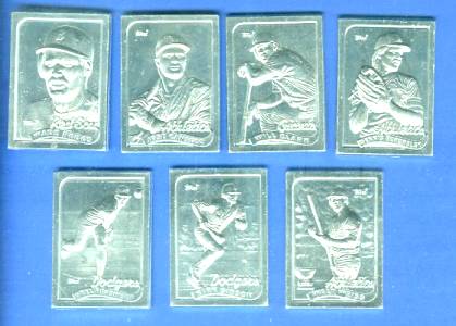 1989 Topps  Aluminum GALLERY OF CHAMPIONS - Lot of (5) different STARS !!! Baseball cards value
