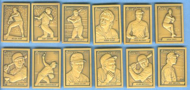 1990 Topps  BRONZE GALLERY OF CHAMPIONS -  Near Set/Lot (8 of 12) Baseball cards value