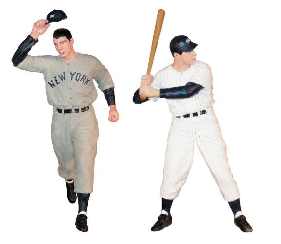  Joe DiMaggio COMBO - Both different HARTLAND Resin Statues (Yankees) Baseball cards