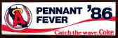  1986 California Angels - 'Pennant Fever' Bumper Sticker