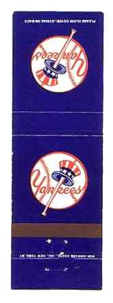 1980's Vintage NY Yankees Logo Matchbook (Regal Match Co.) Baseball cards value