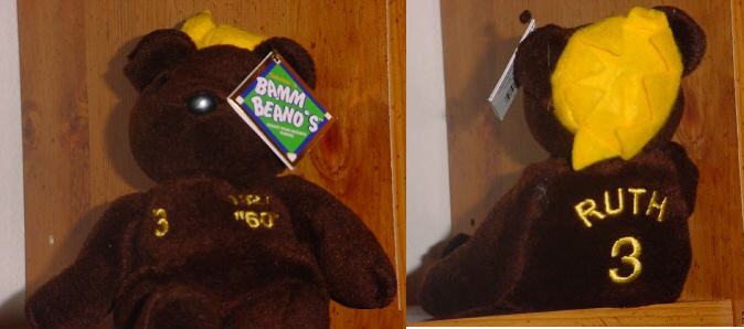  BABE RUTH - 1998 Bamm Beano's HR Kings Bear #3 (Yankees) Baseball cards value