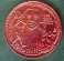  BABE RUTH - 1989 'Tribute to Babe Ruth' RED metal COIN (Yankees)