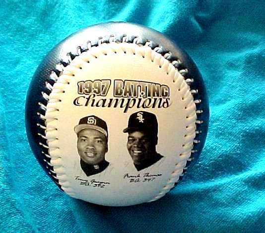 Tony Gwynn / Frank Thomas - 1997 Batting Champions fotoball Baseball cards value