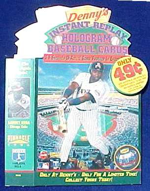 Tony Gwynn - 1996 Denny's HOLOGRAM CARDS Point of Purchase Display Piece Baseball cards value