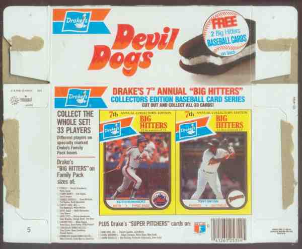 Tony Gwynn - 1987 Drake's 'Devil Dogs' - (10) COMPLETE BOXES !!! Baseball cards value