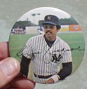  Reggie Jackson - 1978 Sports Photo Association 3-INCH BUTTON (Yankees) Baseball cards value