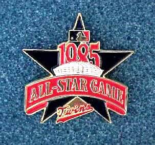  1985 Minnesota TWINS ALL-STAR GAME Press Pin Baseball cards