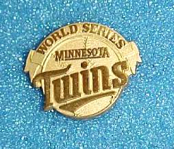  1987 Minnesota TWINS WORLD SERIES Press Pin Baseball cards value