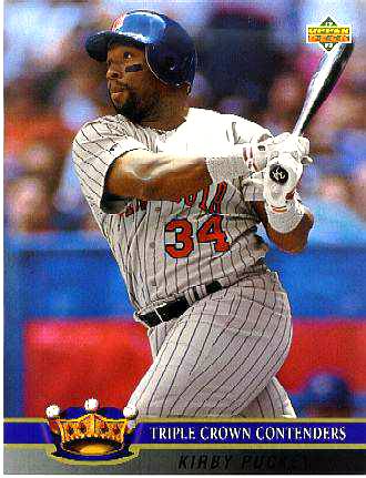  Kirby Puckett - 8-1/2 x 11 Upper Deck Limited Edition card Baseball cards value