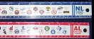  1993 American & National League RULERS (2) (12 inch, plastic)