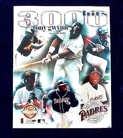 Tony Gwynn - Limited Edition 3,000 Hit commemorative 8x10 (Padres) Baseball cards value