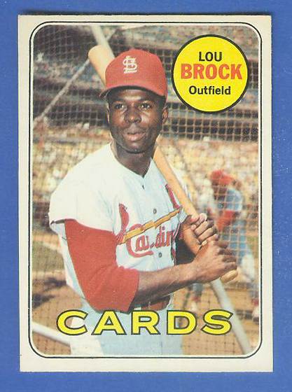 1969 O-Pee-Chee/OPC #.85 Lou Brock [#a] (Cardinals) Baseball cards value