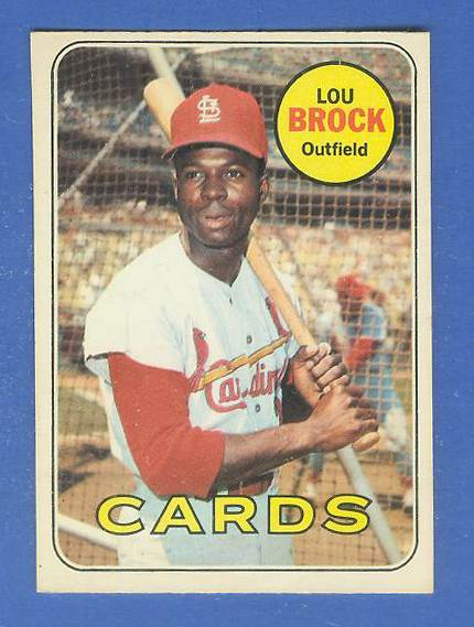 1969 O-Pee-Chee/OPC #.85 Lou Brock [#b] (Cardinals) Baseball cards value