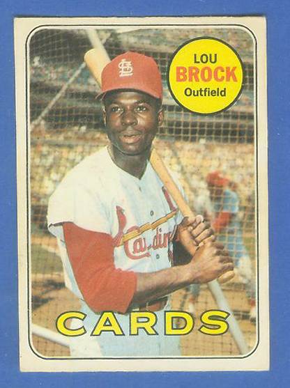 1969 O-Pee-Chee/OPC #.85 Lou Brock [#d] (Cardinals) Baseball cards value