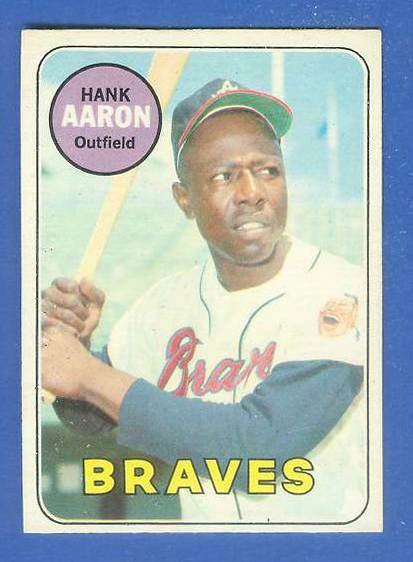1969 O-Pee-Chee/OPC #100 Hank Aaron [#f] (Braves) Baseball cards value