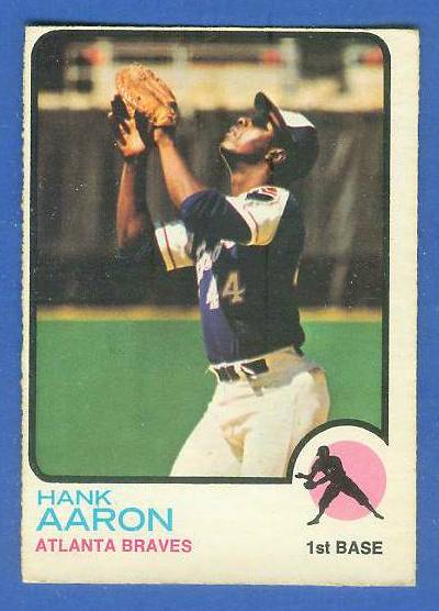 1973 O-Pee-Chee/OPC #100 Hank Aaron [#b] (Braves) Baseball cards value
