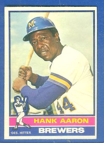 1976 O-Pee-Chee/OPC #550 Hank Aaron (Brewers) Baseball cards value